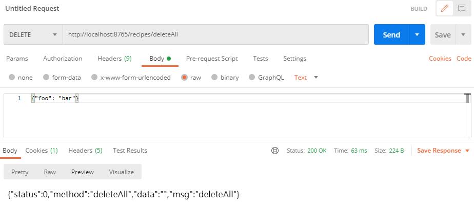 restful api delete all