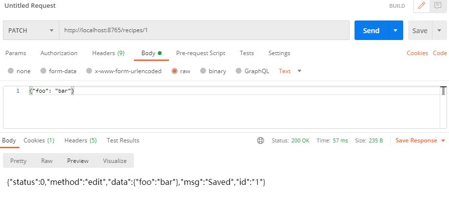 restful api patch id
